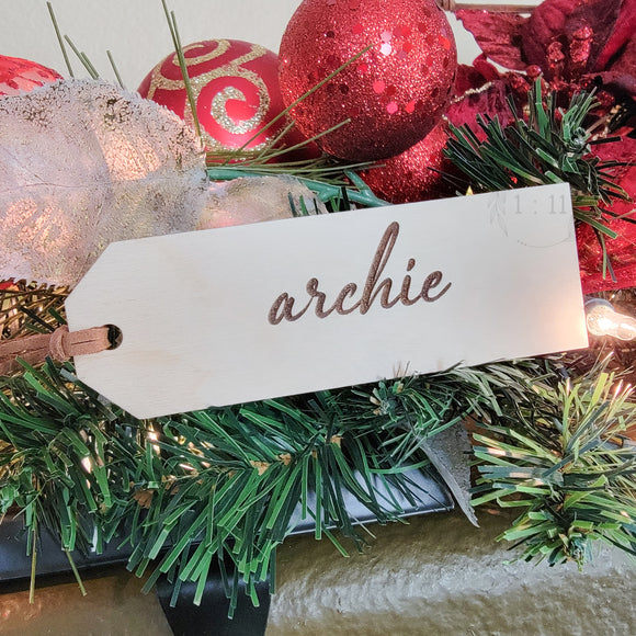 Simple Stocking Gift Tag