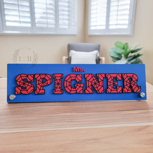 Spider Name Plate