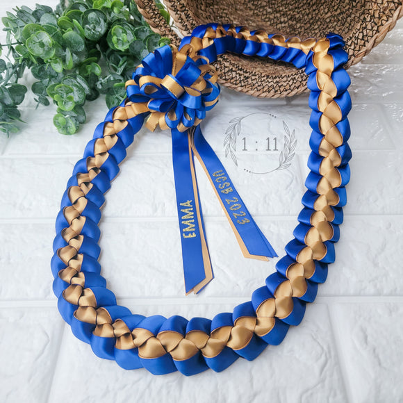 Divided Color Lei - Single Braid