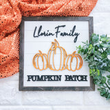 Pumpkin Patch Family Sign